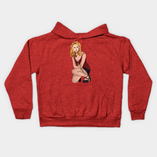 she is the slayer Kids Hoodie by CharlieWillow